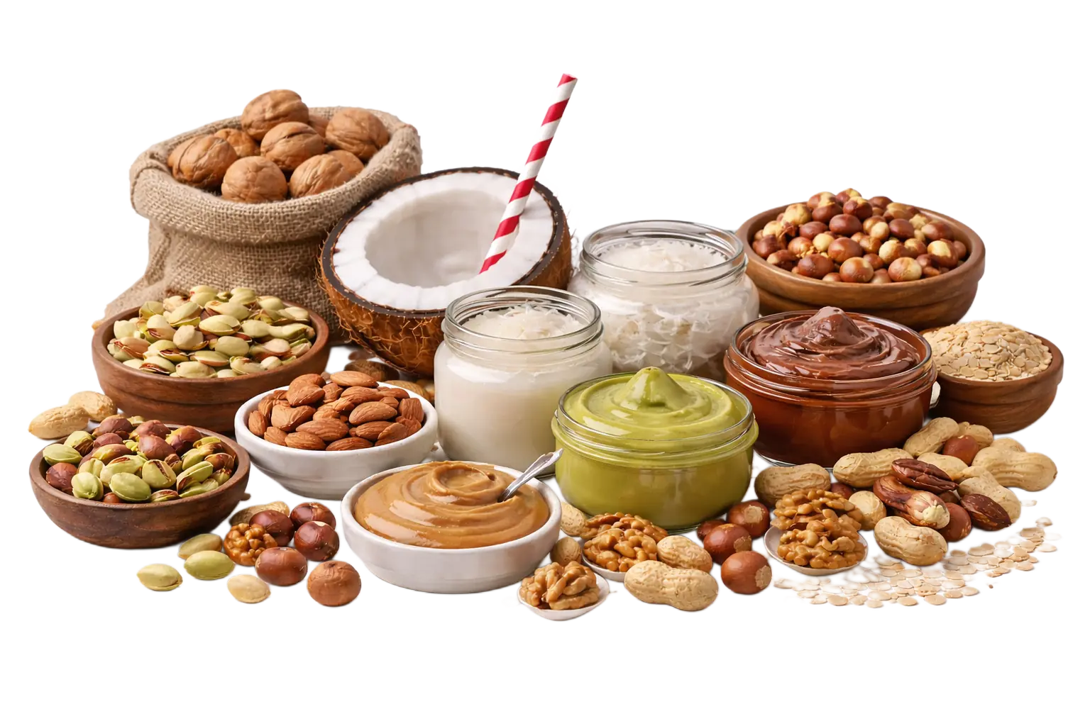 Nuts, dried fruits and dates prepared for wholesale and ingredient supply